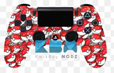 Custom Pokéball Ps4 Controller - Pokemon png