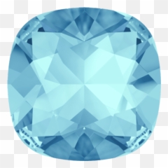 Swarovski 4470 Cushion Cut Square Fancy - Square Cut Aquamarine Stone Png,Aquamarine Png