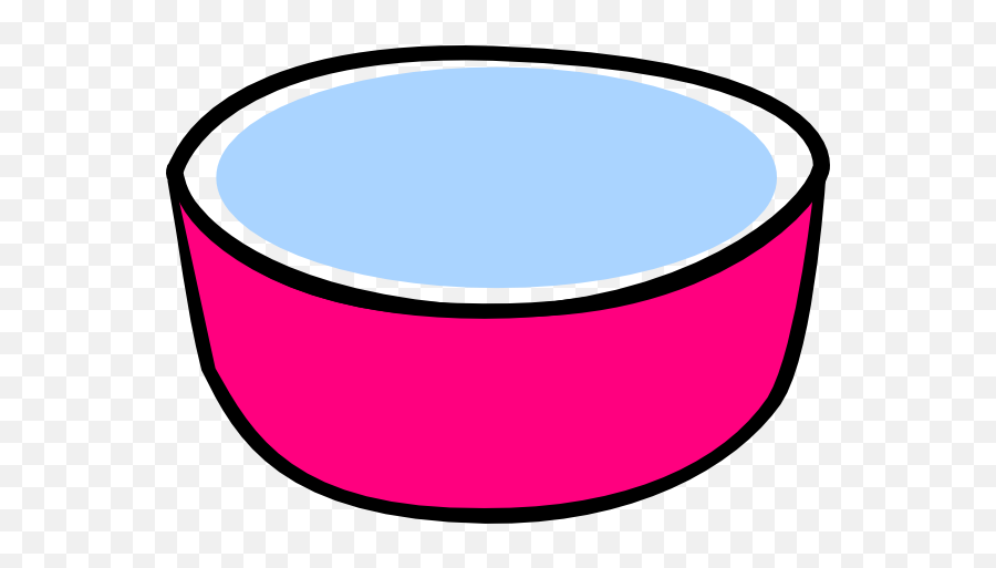 Pink Water Bowl For Dog Clip Art - Vector Clip Bowl Of Water Clip Art Png,Dog Bowl Png