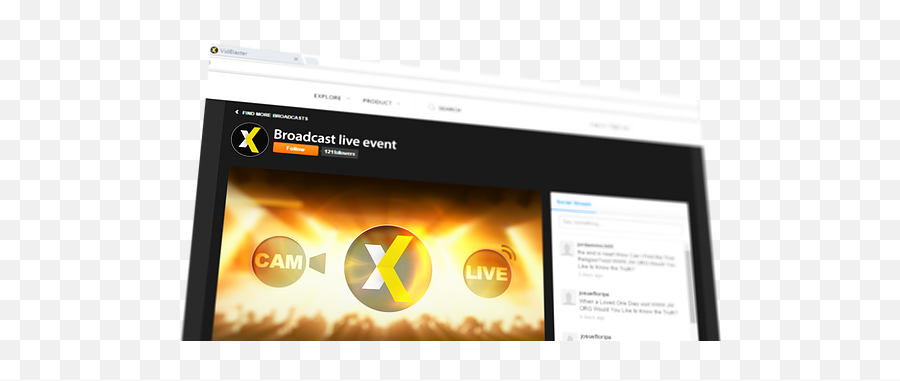 Vidblasterx Live Video Production Recording U0026 Streaming - Screenshot Png,Youtube Live Logo Png