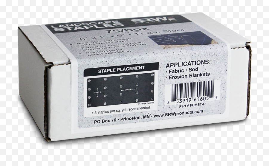 Srw Products 6 Landscape Staples 75box - Electronics Png,Staple Png