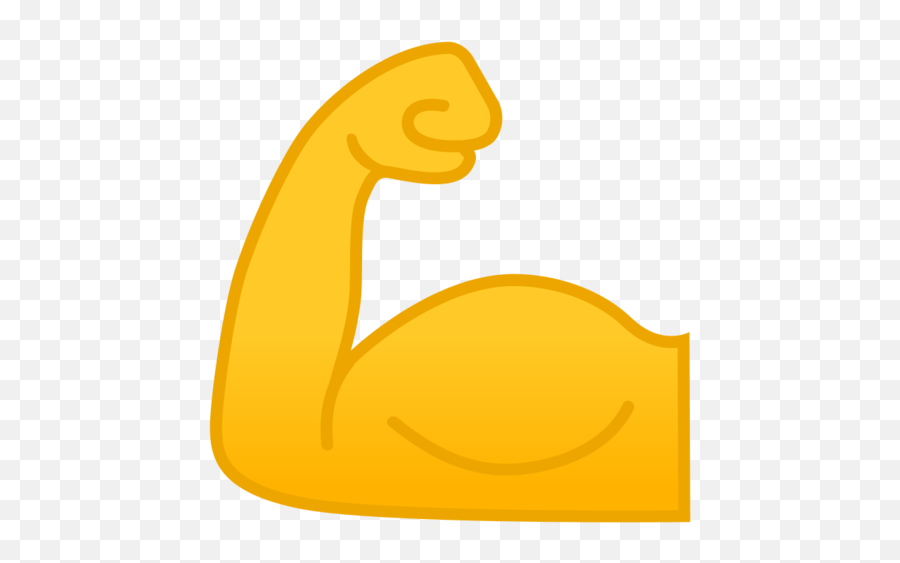 Flexed Biceps Emoji - Emoji Muscle Png,Muscle Emoji Png