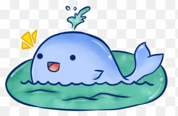 Png Cute Whale Transparent Background - Cartoon Drawing