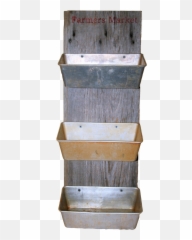 Repurposed Loaf Pans And Barn Wood - Reciclar Budineras De Metal Png,Hanging Wood Sign Png