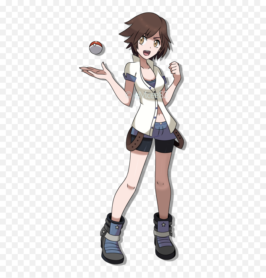 Blue A - Female Pokemon Trainer Png,Pokemon Trainer Transparent