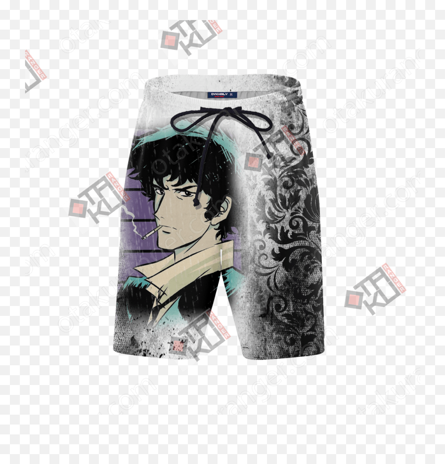 Cowboy Bebop Spike Spiegel Beach Shorts - Otakuranger Hoodie Png,Cowboy Bebop Png