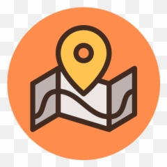Map Icon In Adobe Illustrator - Circle Transparen png