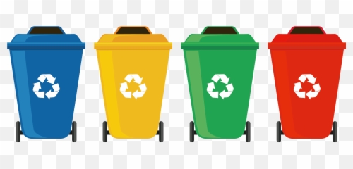 Garbage Clipart Wastebin - Trash Can Recycle Png