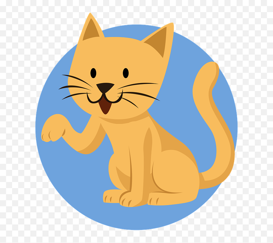 Cat Animal Cartoon - Transparent Background Cute Cat Cartoon Png,Orange Cat Png