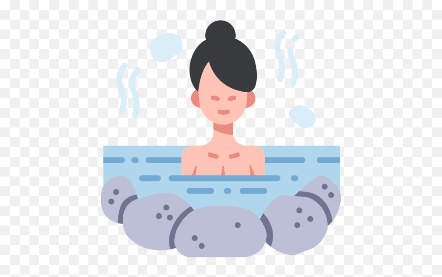 Onsen Japanese Hot Water Female - Icon Onsen Png,Relax Png