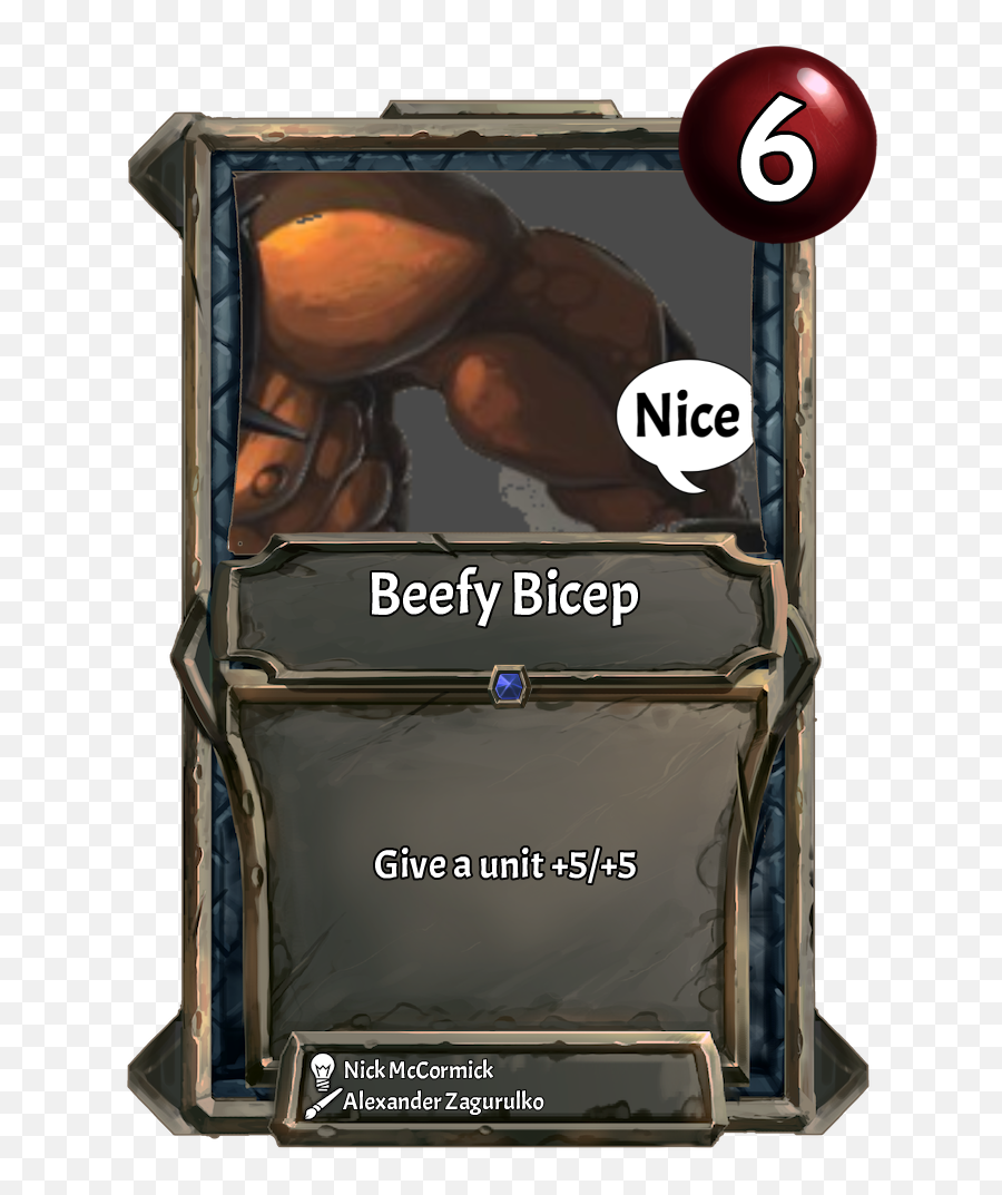 Download Hd Card Beefy Bicep - Cartoon Transparent Png Portable Network Graphics,Bicep Png