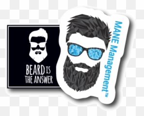 Beard Is The Answer - Illustration Png,Beard Logo