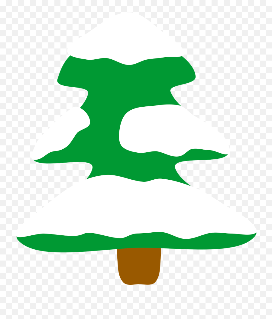 Snowy Christmas Tree - Free Vector Graphic On Pixabay Arbol Navideño Con Nieve Png,Snowy Tree Png