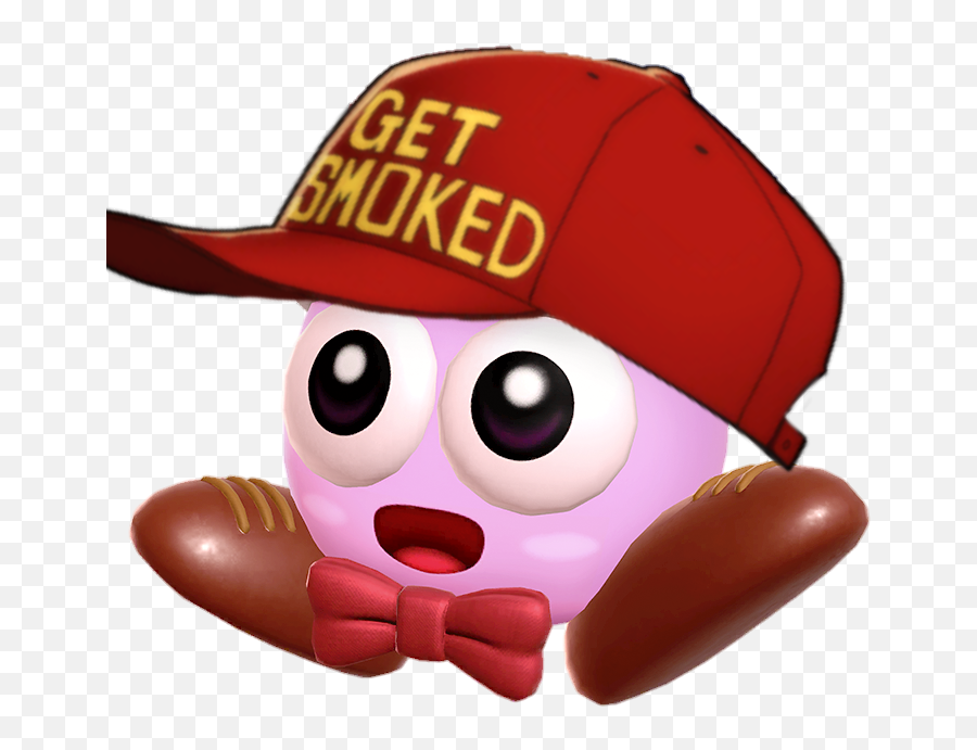 Kirby - Cartoon Png,Get Smoked Hat Png