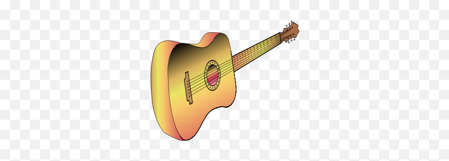 Acoustic Guitar Vector Graphics Free Svg - Guitar Clip Art Png,Guitar Vector Png
