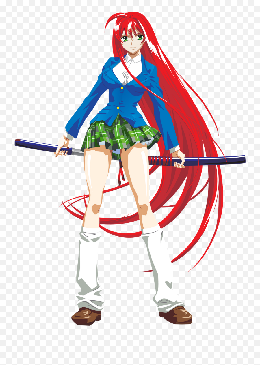 Katana Anime Girl Png - Tenjou Tenge Aya Natsume Png,Anime Girl Png