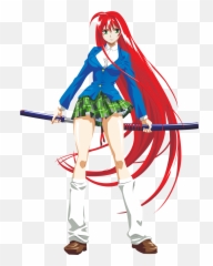 Katana Anime Girl Png - Tenjou Tenge Aya Natsume Png,Anime Girl Png