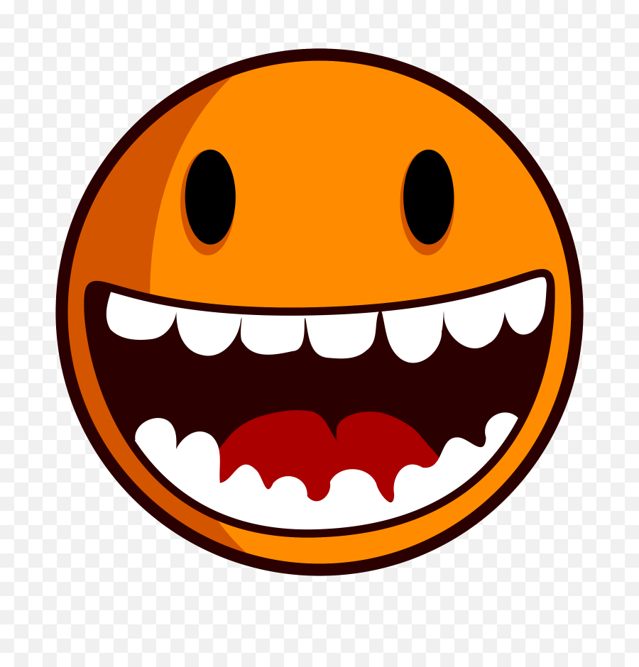 Happy Smiley Face - Happy Funny Face Png,Excited Face Png
