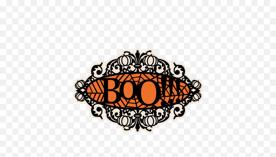 Boo Halloween Title Frame Svg Scrapbook Cut File Cute - Clip Art Png,Boo Png