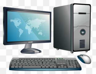 Laptop Desktop Computers Clip Art - Clipart Png