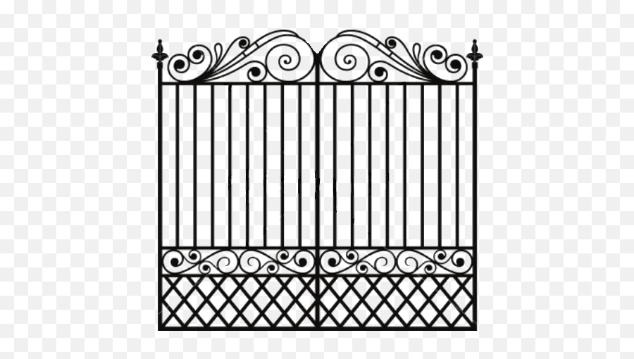 Wrought Iron Fence - Cancel De Herreria Full Size Png Grill Fabrication,Iron Png