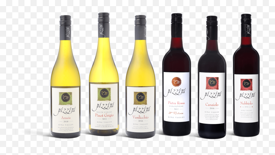 Pizzini White Wine 6 Pack - Wine Bottle Png,White Wine Png