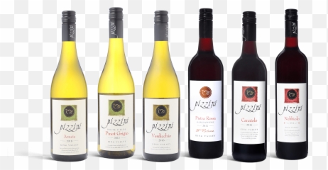Pizzini White Wine 6 Pack - Wine Bottle Png,White Wine Png