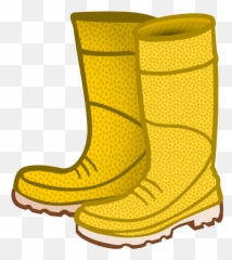 Bootwalking Shoeyellow Png Clipart - Royalty Free Svg Png Rubber Boots Clipart,Cowboy Boot Png