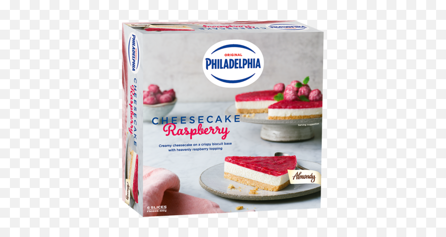Philadelphia Cheesecake Raspberry Almondy - Philadelphia Cream Cheese Png,Cheesecake Png