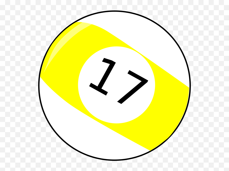Seventeen Baseball Billiard Ball Clip Art - Dot Png,Seventeen Png