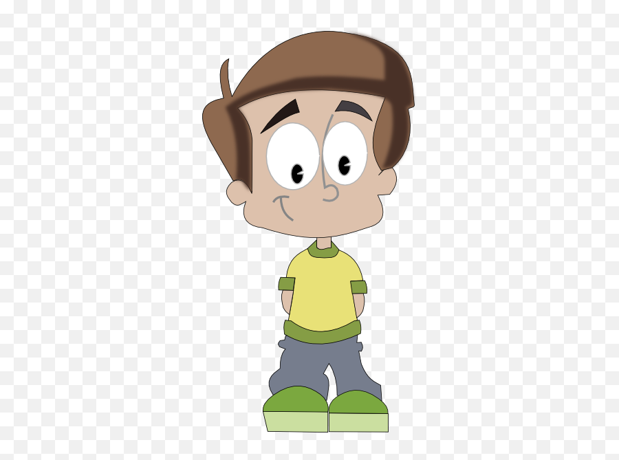 Png Transparent Cartoon Kid - Hands Behind Back Clipart,Cartoon Boy Png