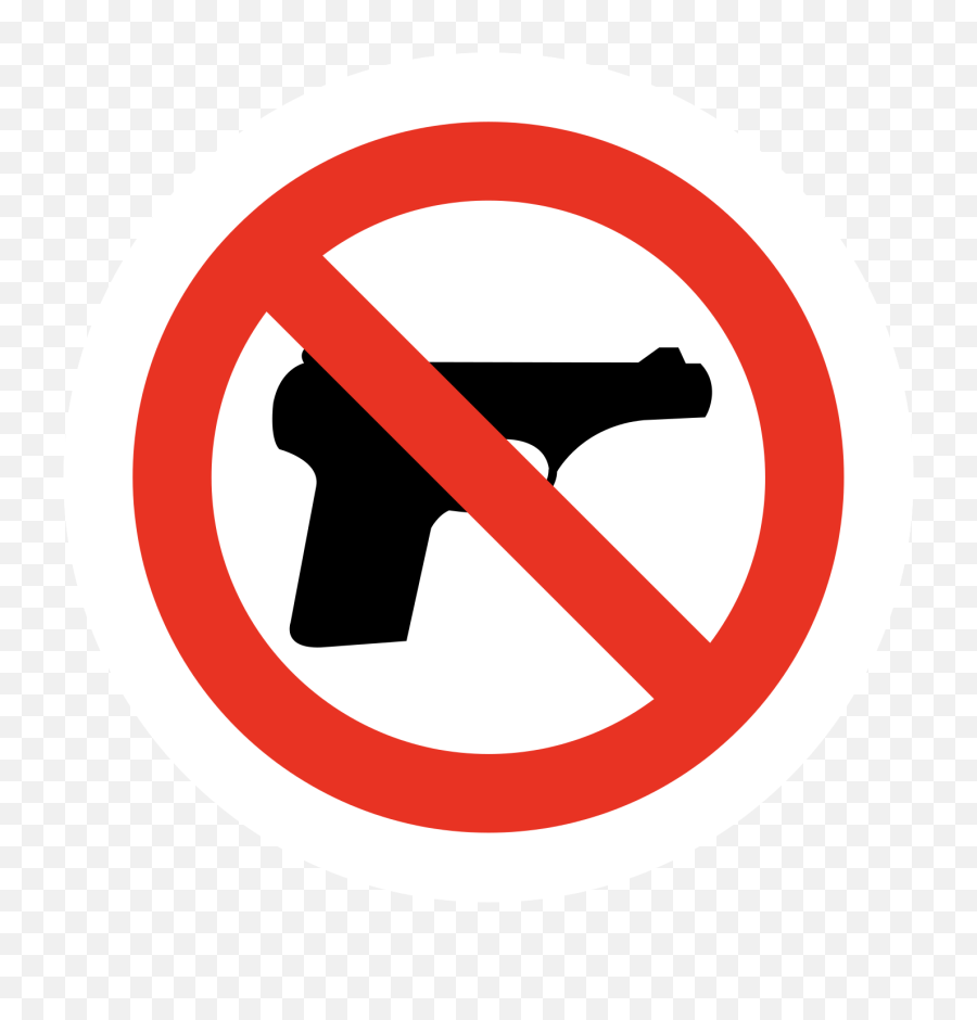 Free No Firearms Sign Png With - Firearms Prohibited Sign,No Sign Transparent Background