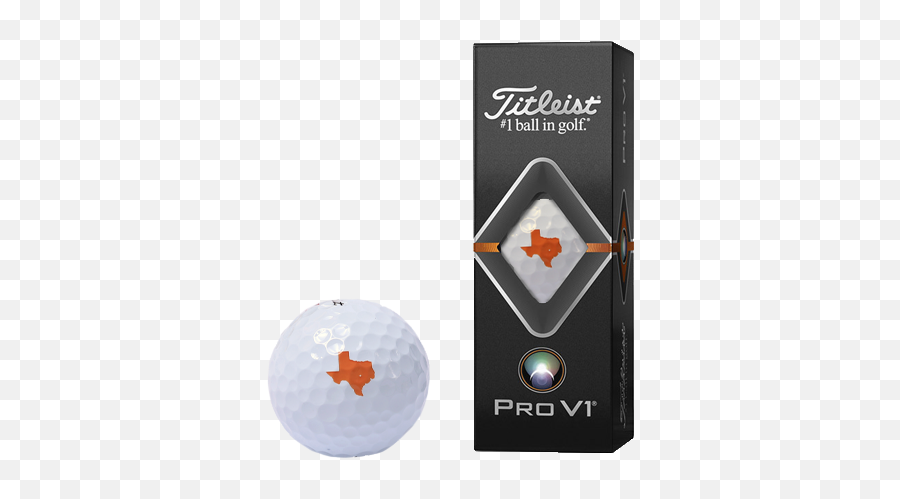Titleist Texas Logo Pro V1 U2014 The University Of Golf Club Png Ball