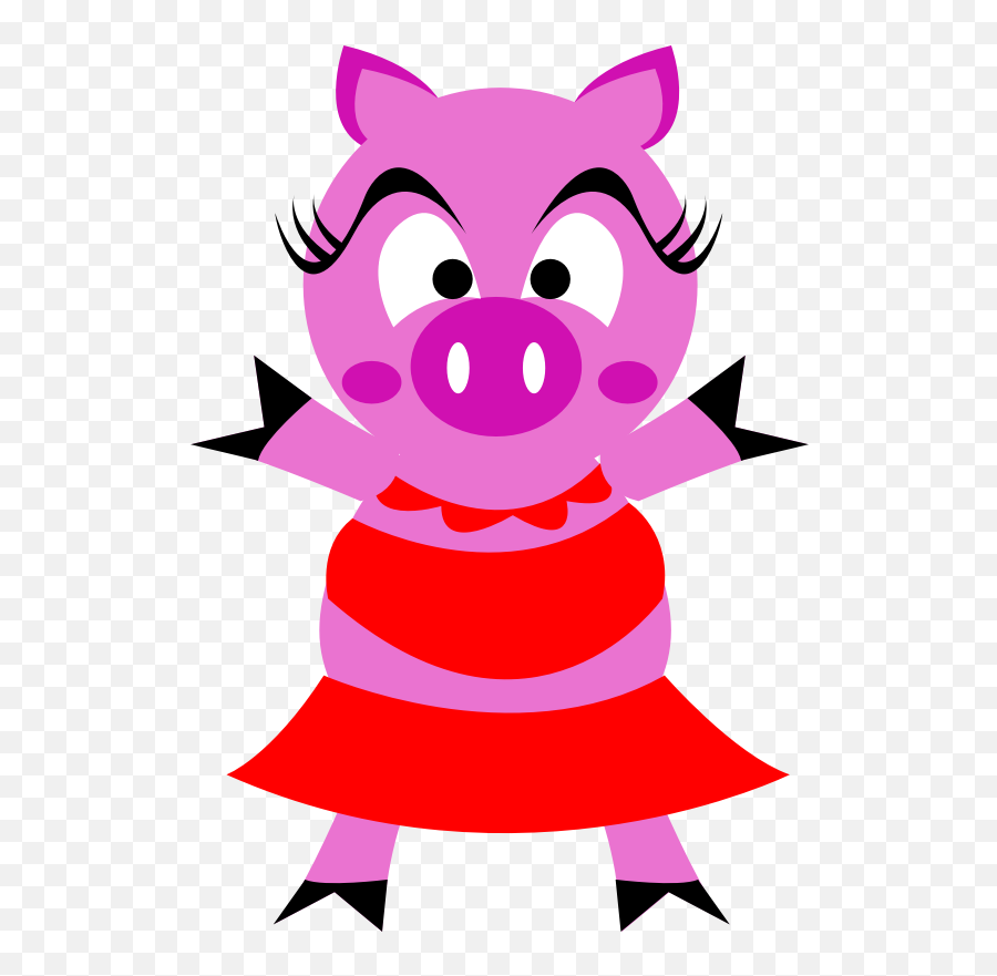Porky Pig Cartoon Clip Art - Madame Pigs Png,Porky Pig Png