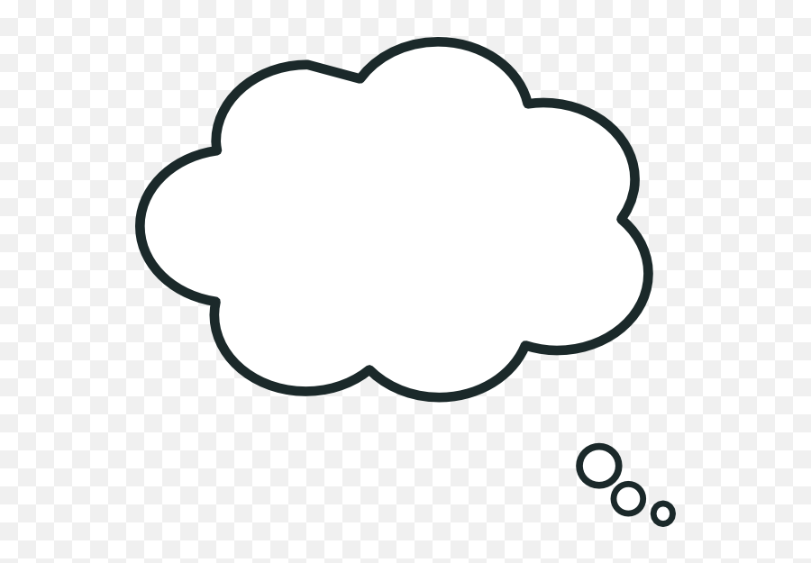 White Thinking Cloud Png Transparent - White Thinking Cloud Transparent,Thinking Cloud Png