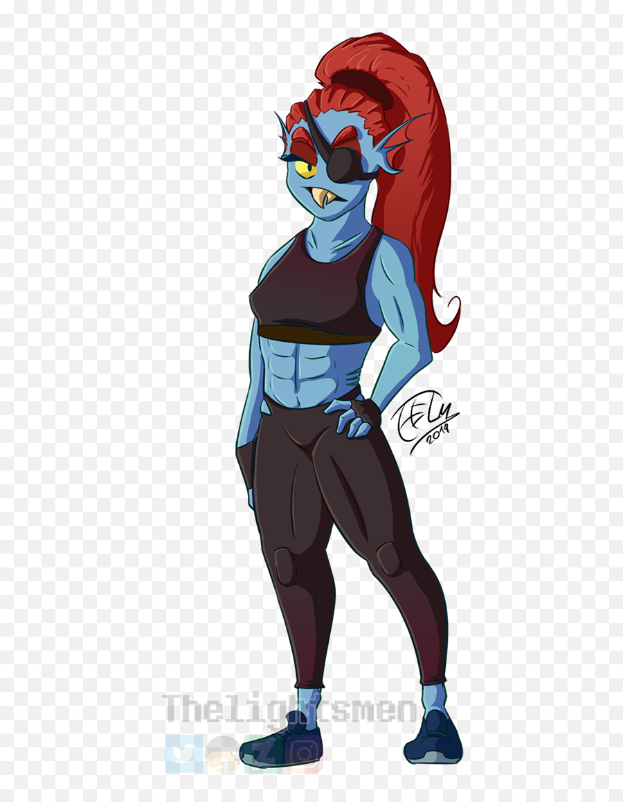 Undyne From Undertale By Thelightsmen - Fur Affinity Dot Net Supervillain Png,Undyne Transparent