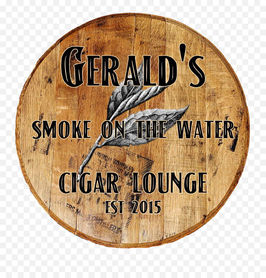 Craft Bar Signs Tobacco Leaf Cigar Lounge - Custom Barrel Head Solid Png,Tobacco Leaf Png