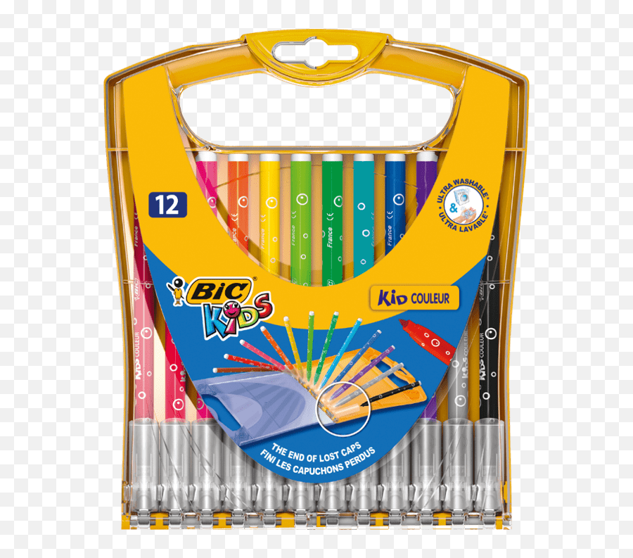 Kid Couleur Felt Pens Bic Kids - Bic Kids Textas Png,Bic Pen Logo