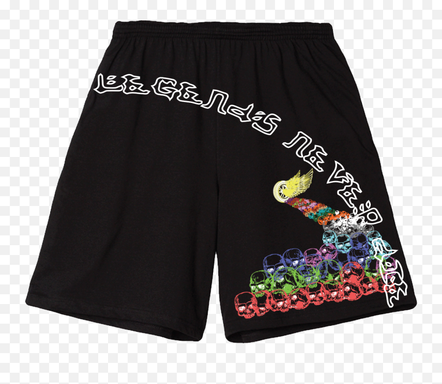 Juice Wrld X Vlone Legends Never Die Black Shorts Juicewrld Png Logo