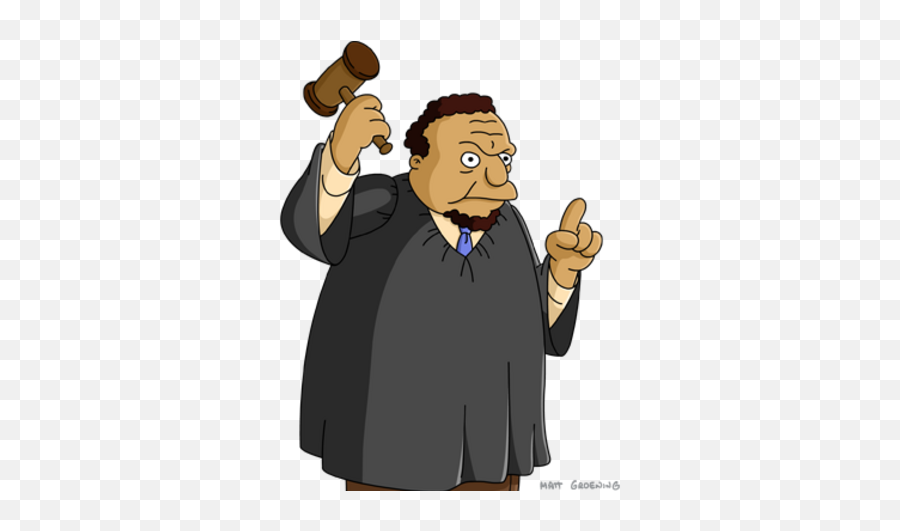 Roy Snyder Simpsons Wiki Fandom - Abogado Del Pelo Azul Los Simpson Png,Judge Png