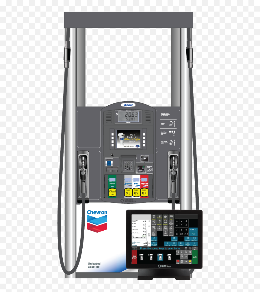 Download Hd Chevron - Bundle Gas Pump Transparent Png Image Portable,Gas Pump Png