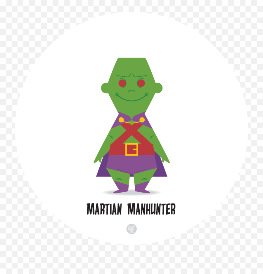 Mini Dc Comics Superheroes Vectors - Fictional Character Png,Martian Manhunter Png