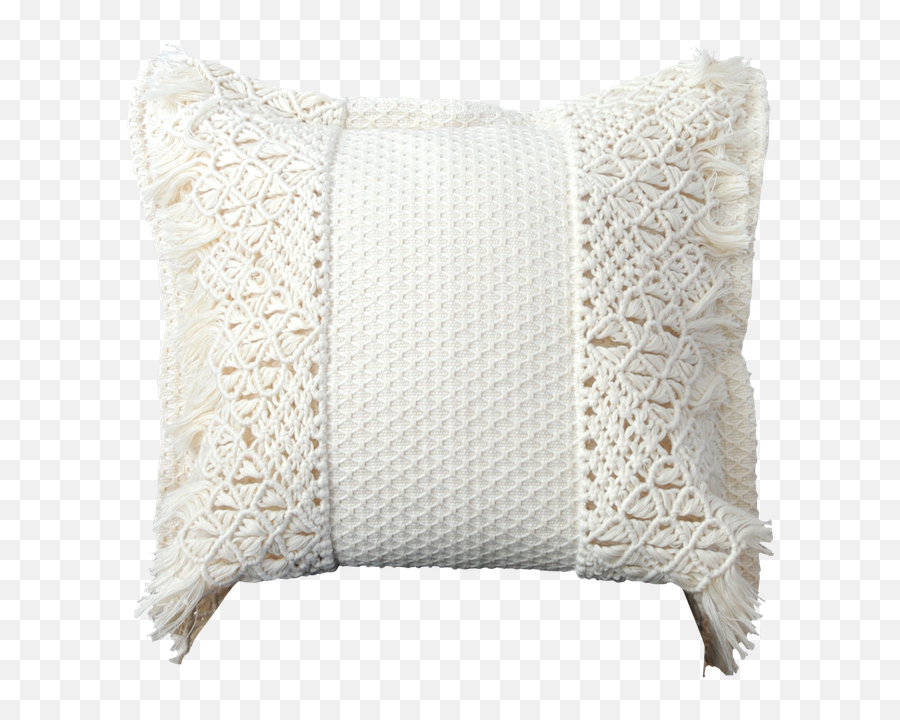 Download Azulina Home Handwoven Cotton Neutral Decorative - Throw Pillow Png,Knitting Png