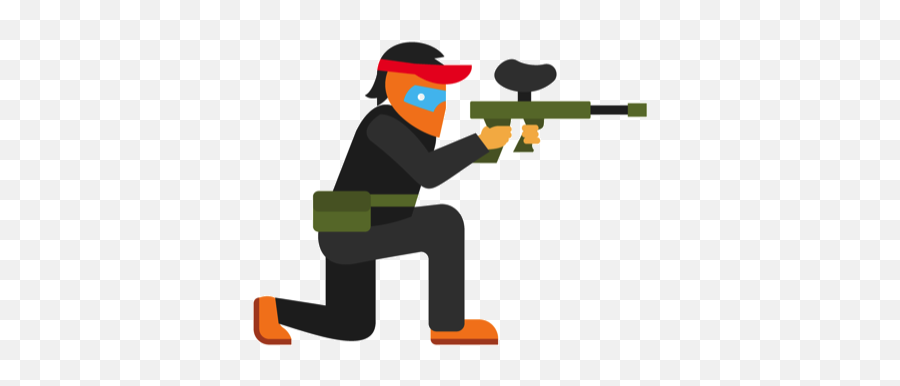 Foxholepba - Paintball Guy Clip Art Png,Icon Paintball Gun