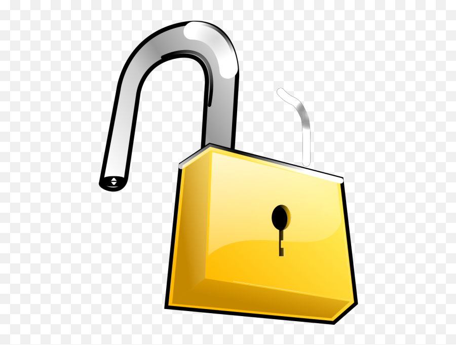 Unlocked Lock Clipart - Unlocked Lock Clip Art Png,Unlocked Lock Icon