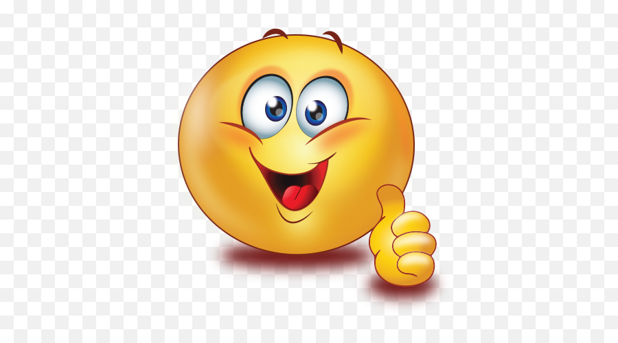Cheer Big Smile Thumb Up Emoji - Smiley Sticker Png,Facebook Icon Stickers