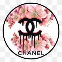 Chanel Logofreetoedit - Sticker by Nessa Coronado Chanel Logo With Flowers png