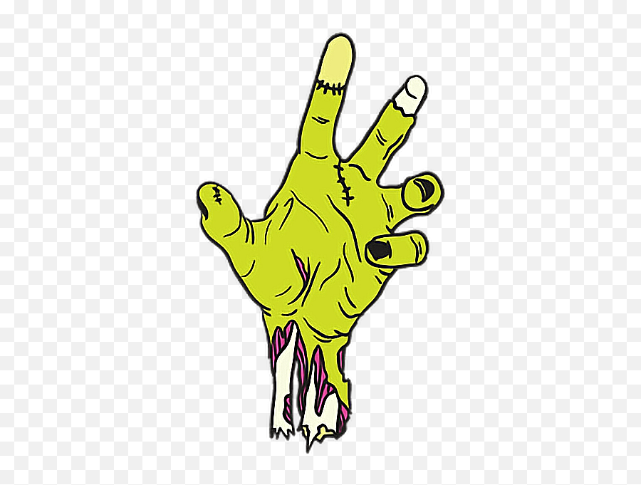 Zombie Hand Png - Halloween Tumblr Zombies Stickers Icon Png Sign Language,Size Of Tumblr Icon