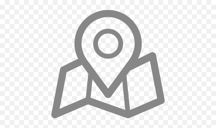 Gray Map Location Icons - Map And Marker Icon Png,Map Locator Icon White