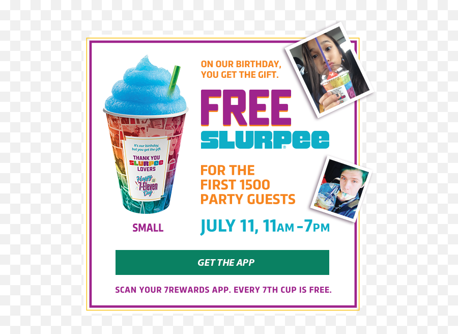 Blog July 11 2018 Is Free 7 - 11 Slurpee Day Ice Cream Png,Slurpee Png